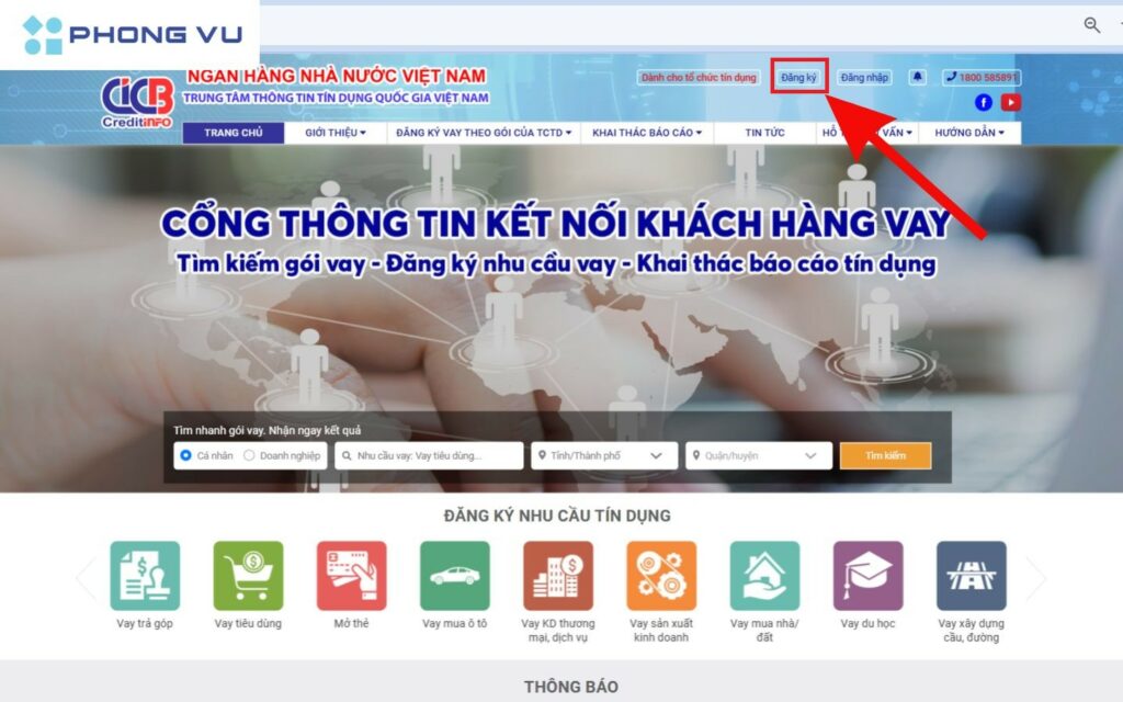 Đăng ký thông tin