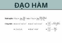 Tổng hợp công thức đạo hàm đầy đủ kèm bài tập dễ hiểu nhất