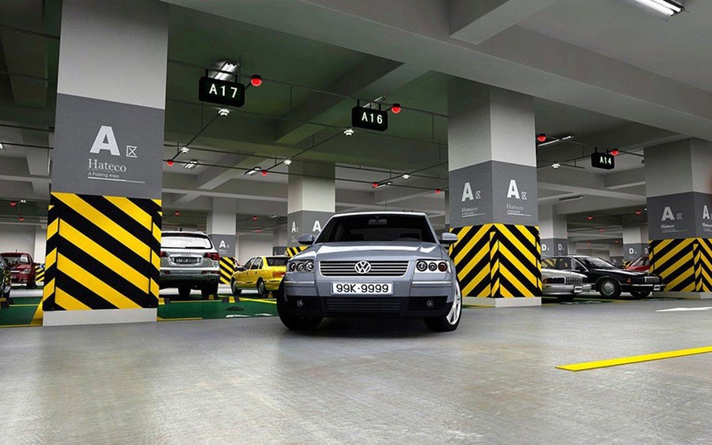 Hầm gửi xe của Diamond Plaza (Nguồn: Internet)