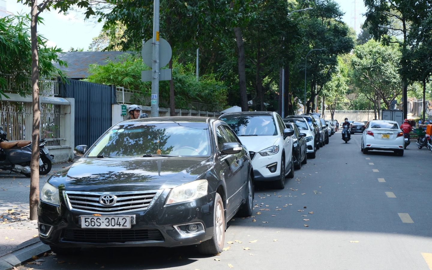 Địa điểm gửi xe xem diễu binh tại khu vực Công xã Paris (Nguồn: Internet)