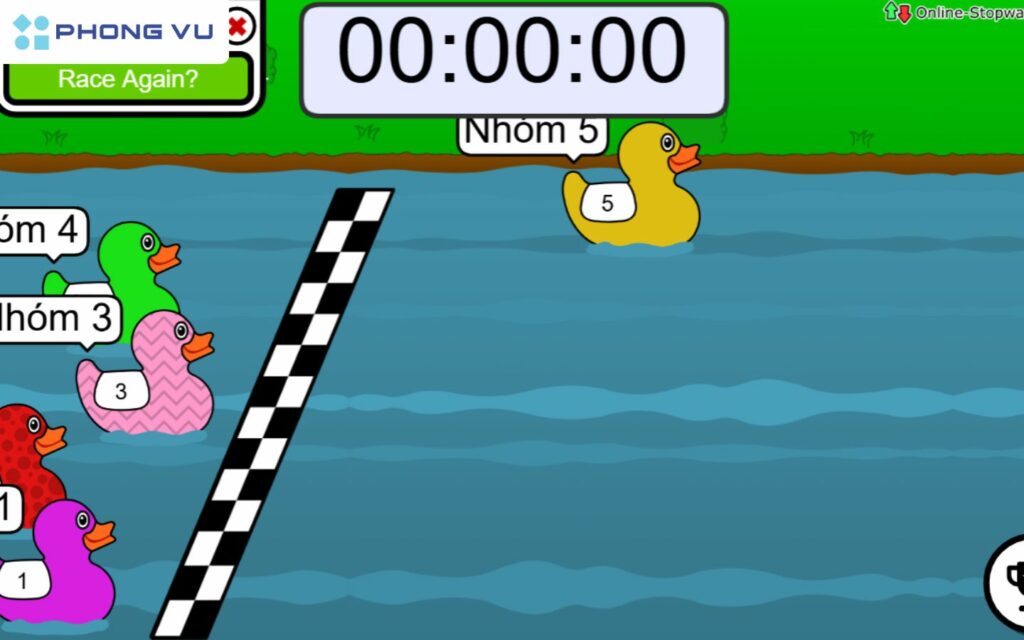 Đua vịt giúp ôn lại chủ đề kiến thức trong tinh thần hứng khởi của học sinh