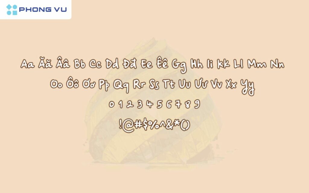 Font chữ hiện đại và cá tính
