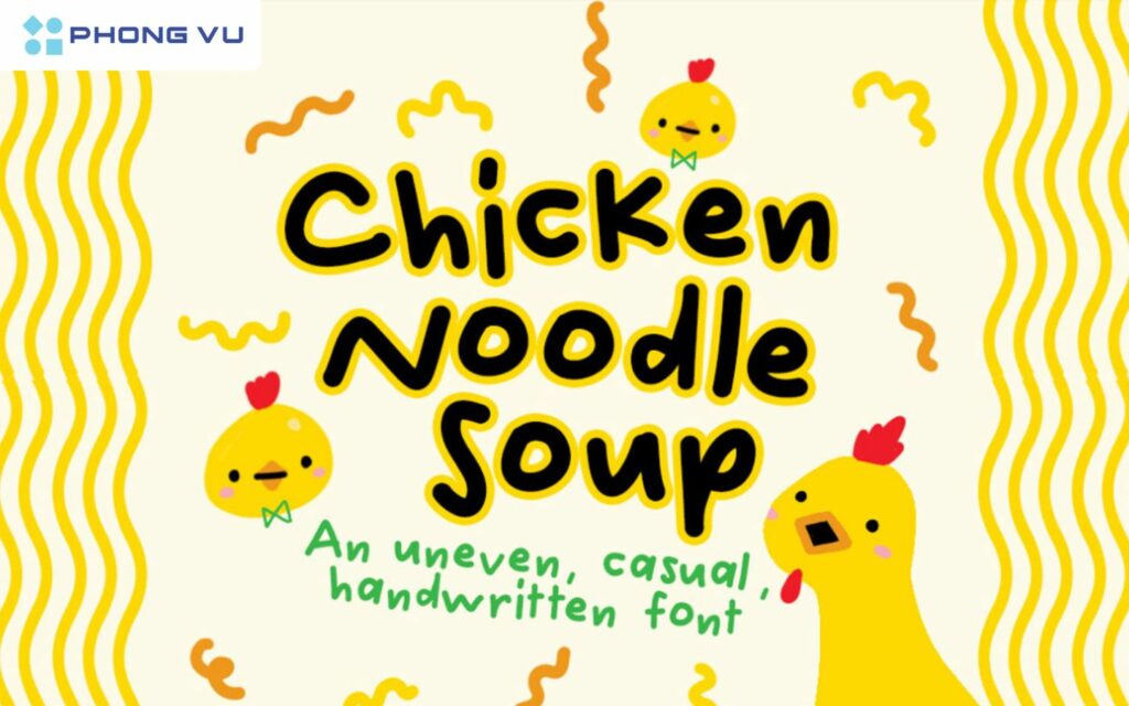 Font chữ vui tươi và ngộ nghĩnh