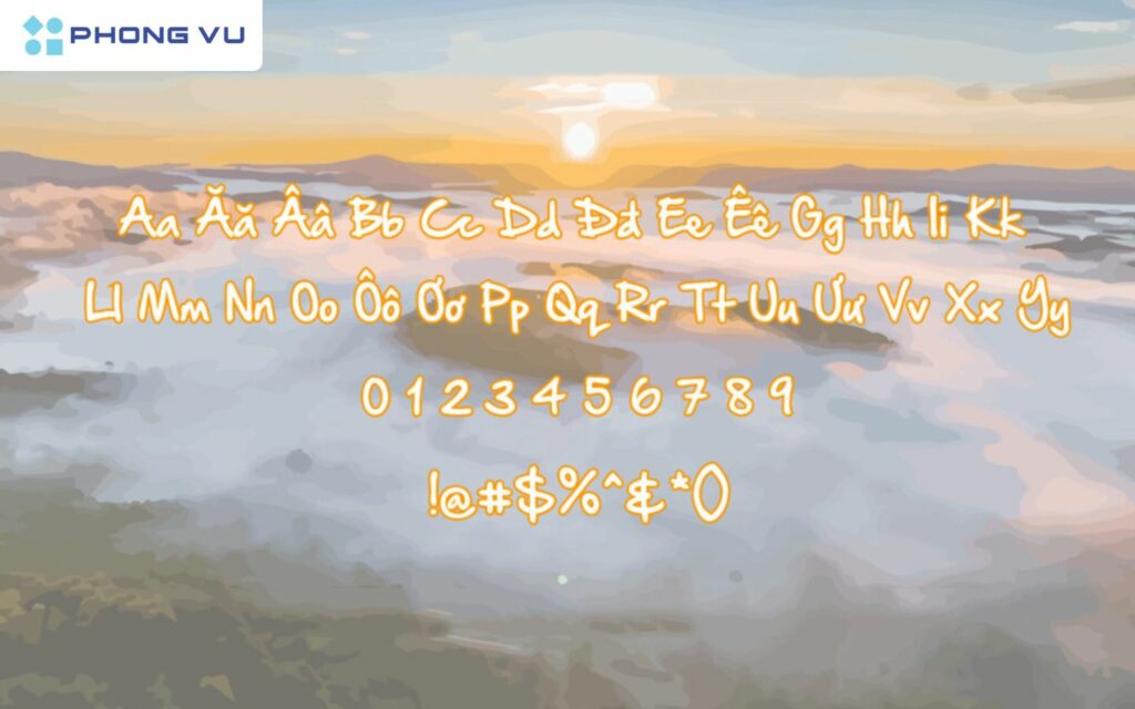 Một font chữ viết tay chuyên nghiệp