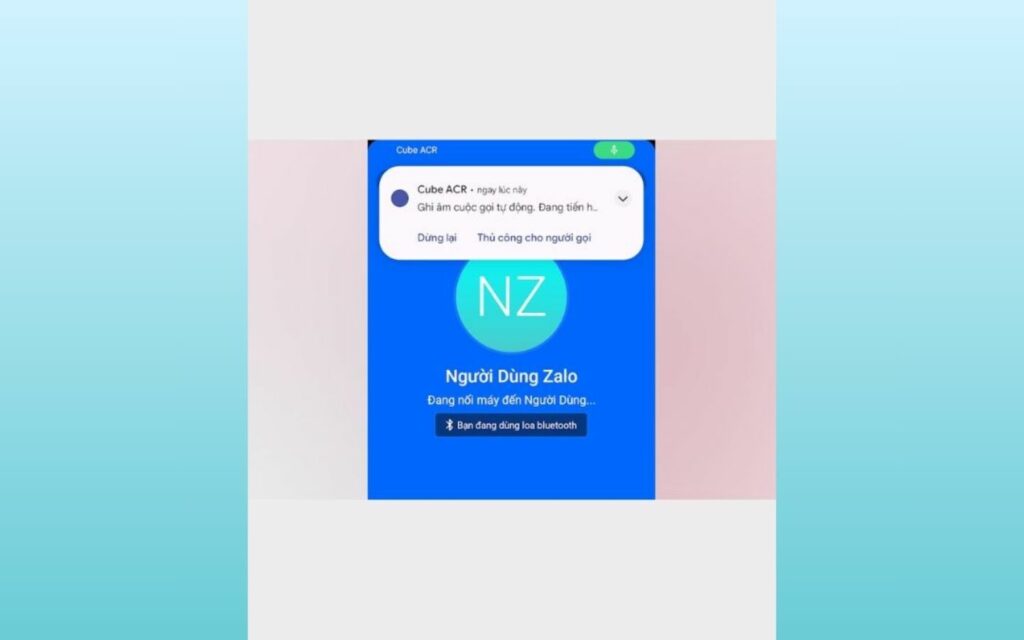 Cube ACR sẽ tự động ghi âm lại