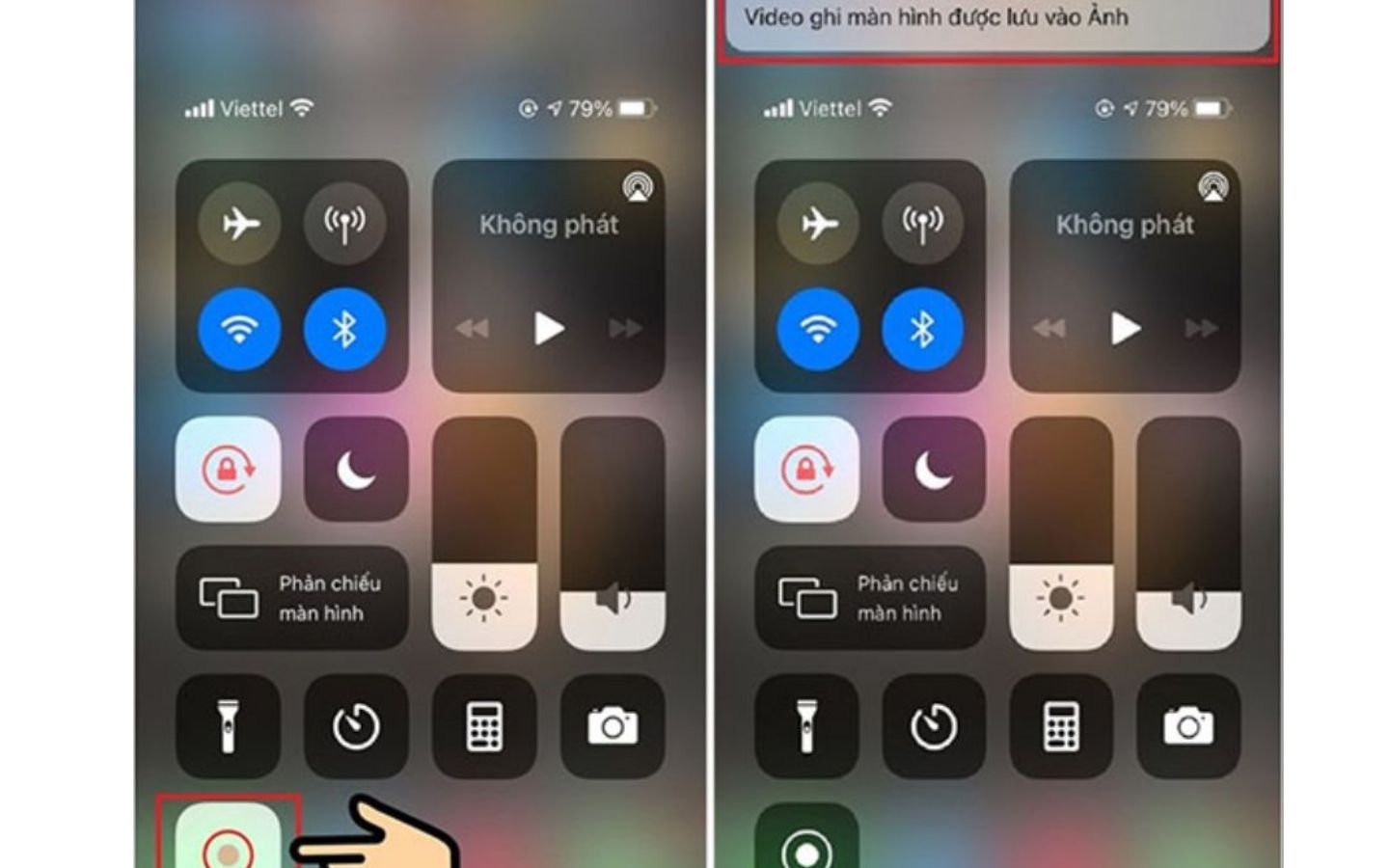 Ghi màn hình iPhone.