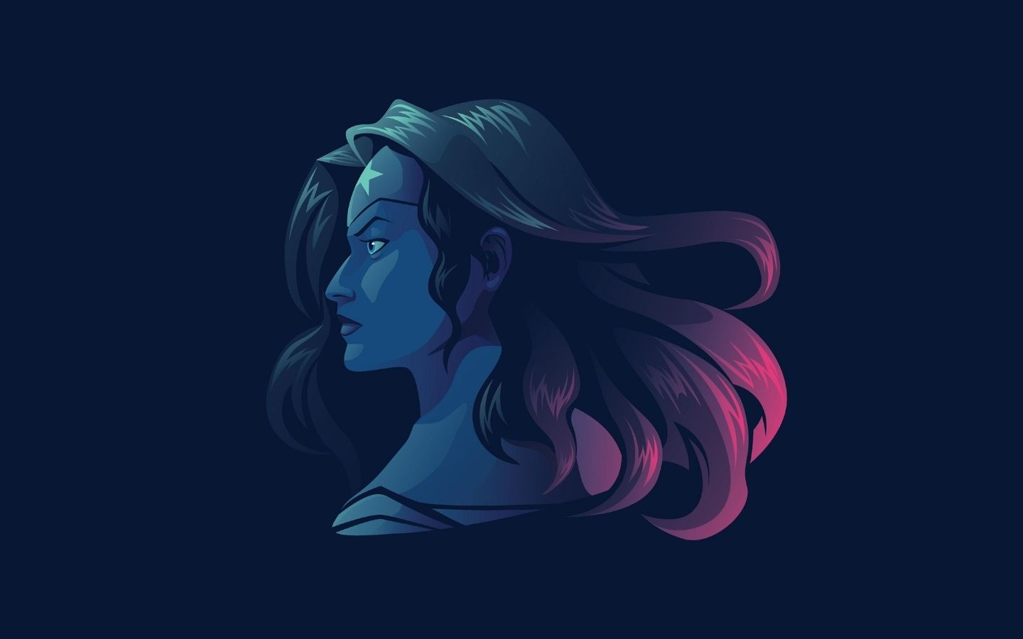 Hình ảnh tối giản của Wonder Woman 