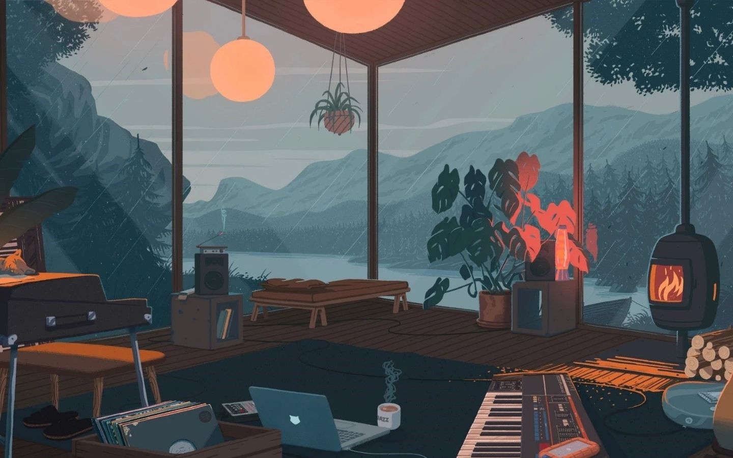 Không gian ngắm mưa chill ấm cúng bên cửa sổ