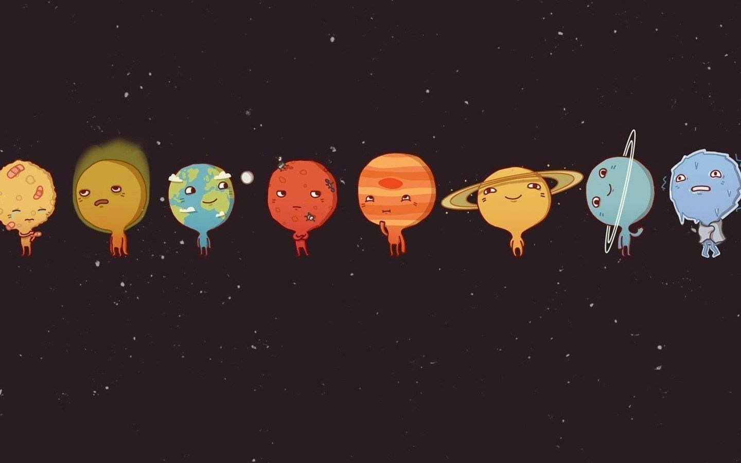 Dãy hành tinh nhỏ nhắn vui vẻ