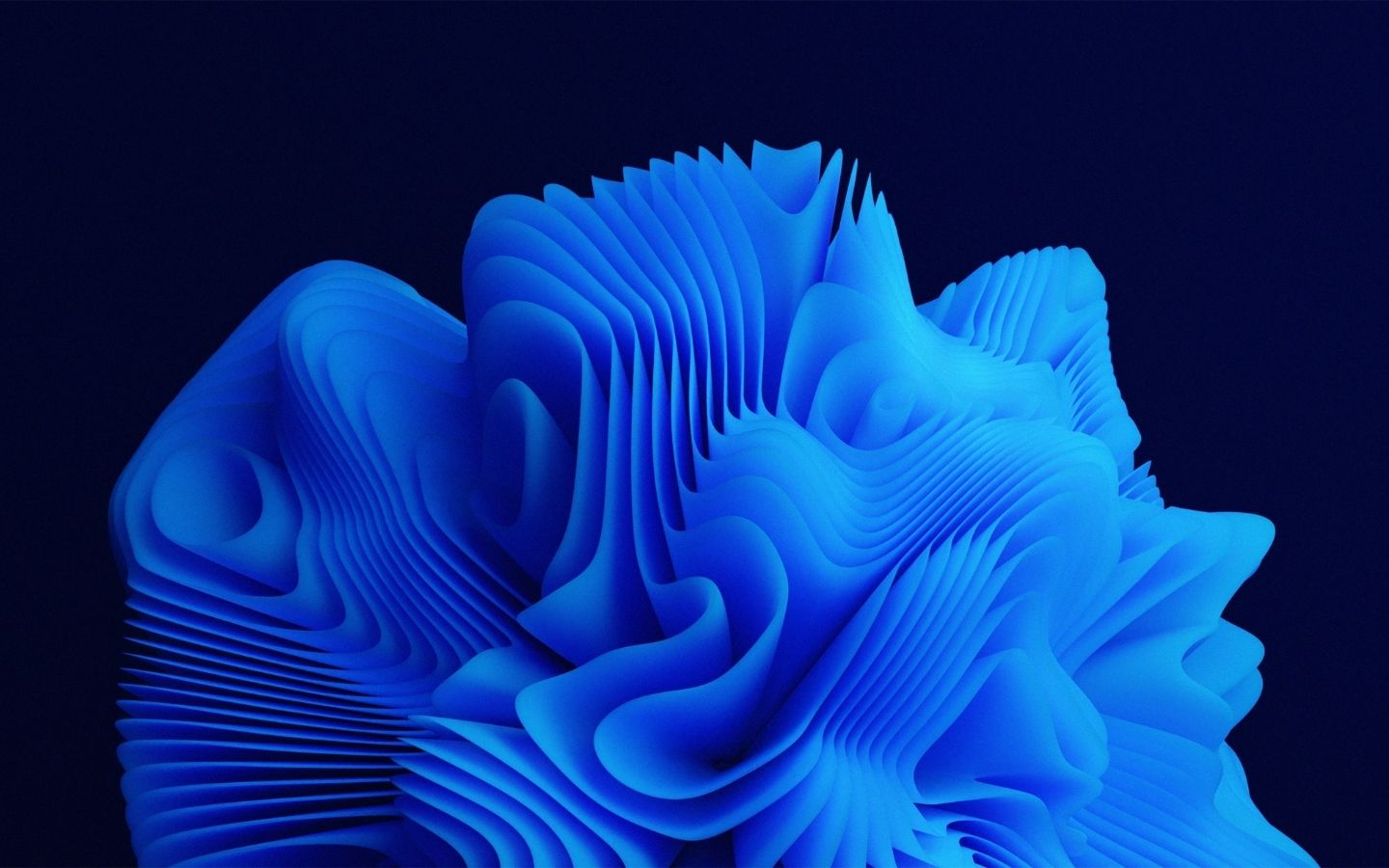 Hình khối 3D độc đáo sắc xanh