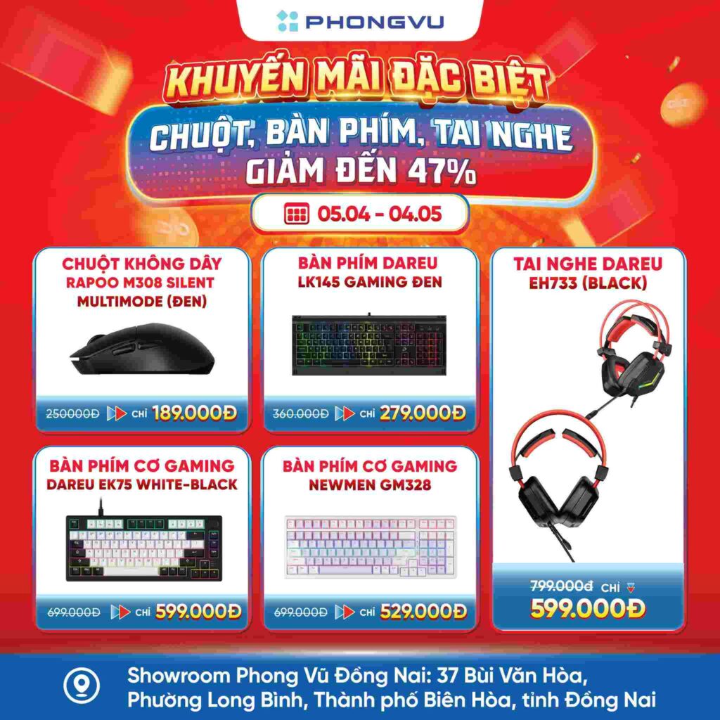 Gaming Gear giảm đến 47%