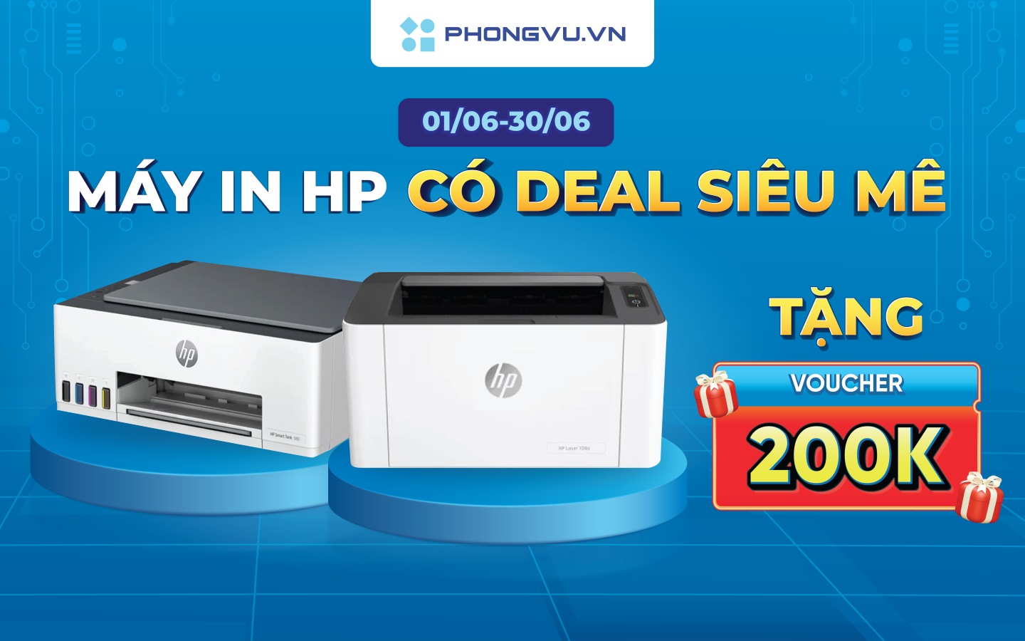 Chương trình khuyến mãi siêu hấp dẫn dành riêng cho các sản phẩm máy in HP tại Kênh Online Phong Vũ