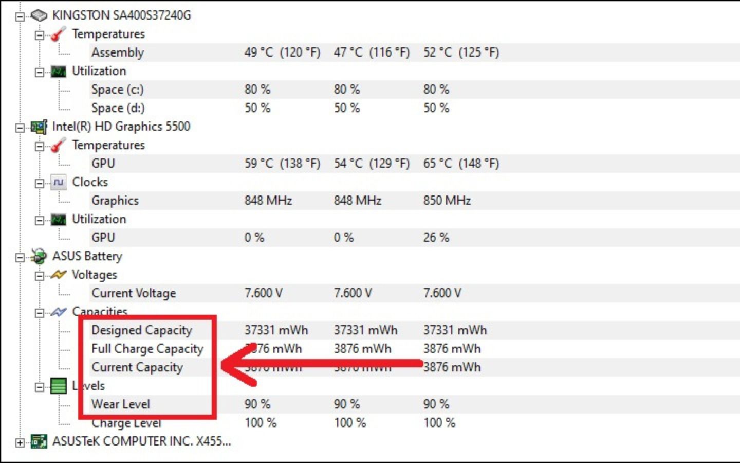Cách kiểm tra pin laptop chuẩn xác và mẹo kéo dài tuổi thọ pin 10 Xem thông tin về pin laptop tại mục Battery của phần mềm
