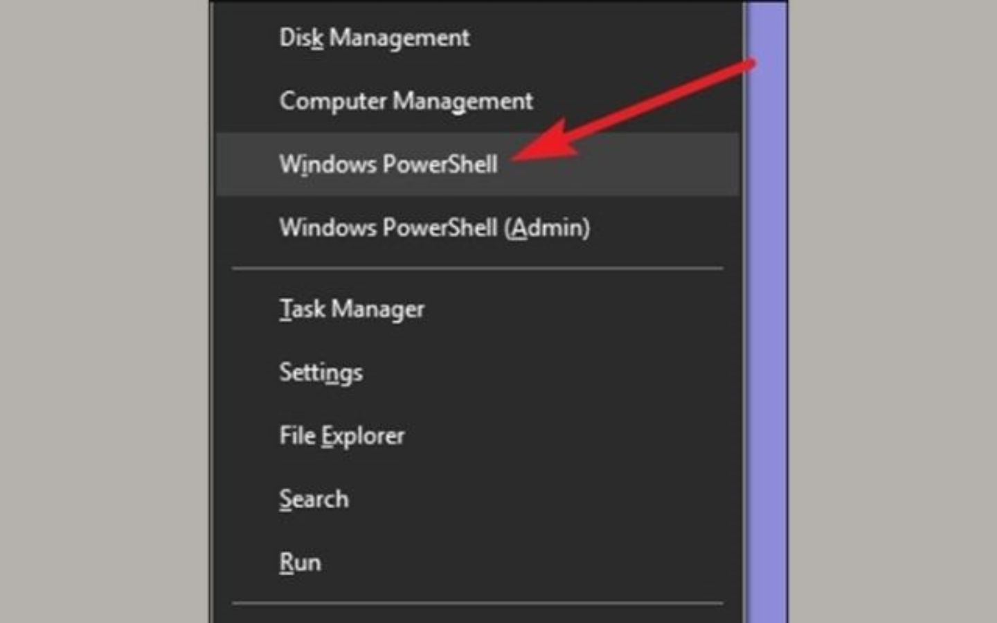 Cách kiểm tra pin laptop chuẩn xác và mẹo kéo dài tuổi thọ pin 15 Chọn vào mục Windows PowerShell