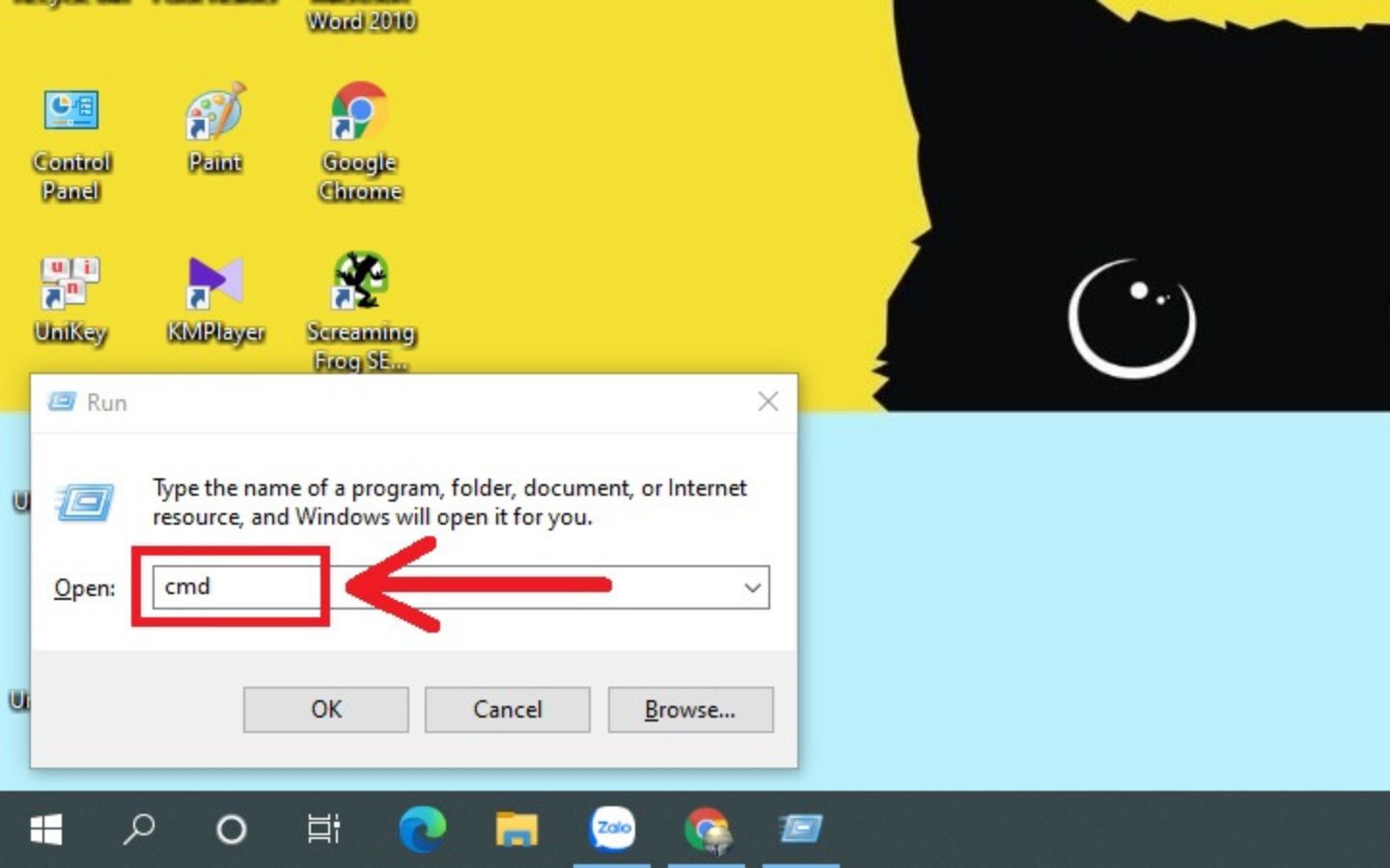 Cách kiểm tra pin laptop chuẩn xác và mẹo kéo dài tuổi thọ pin 2 Nhập cmd vào ô tìm kiếm