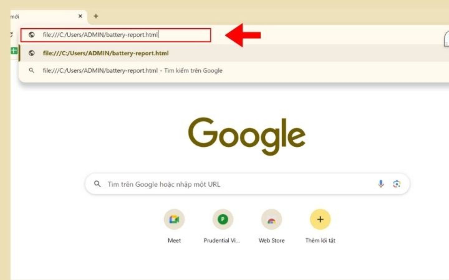 Cách kiểm tra pin laptop chuẩn xác và mẹo kéo dài tuổi thọ pin 4 Mở file bằng trình duyệt web