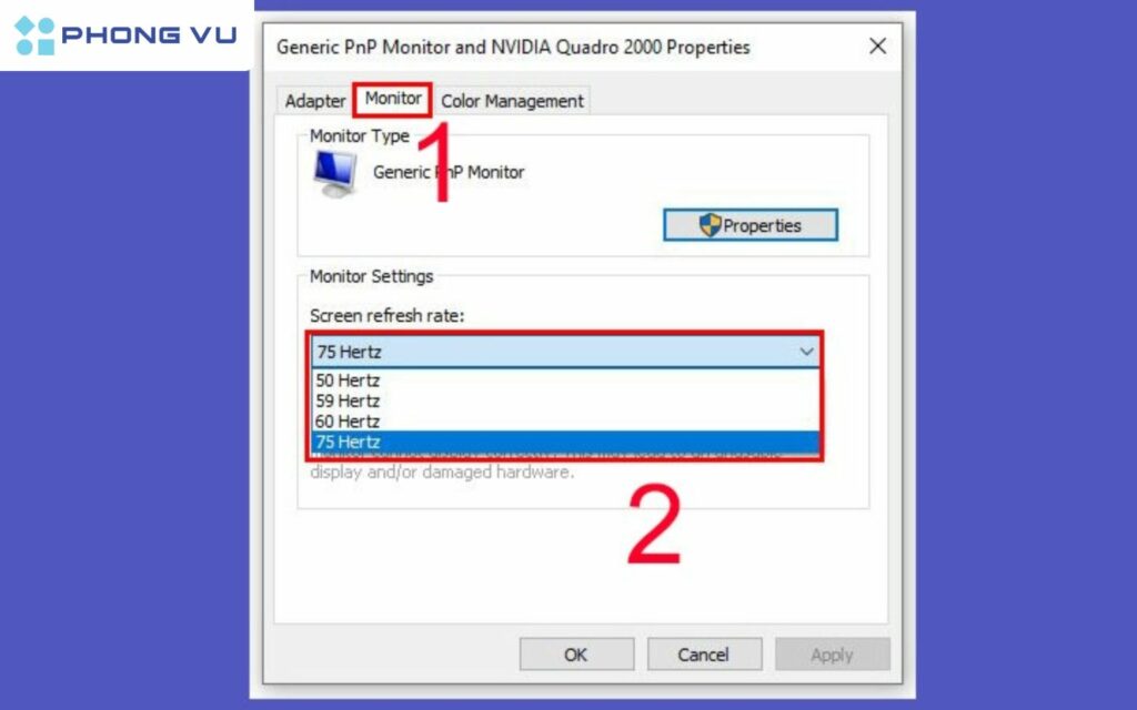 Cách kiểm tra tần số quét màn hình trên máy tính & điện thoại 5 Hướng dẫn kiểm tra tần số quét màn hình