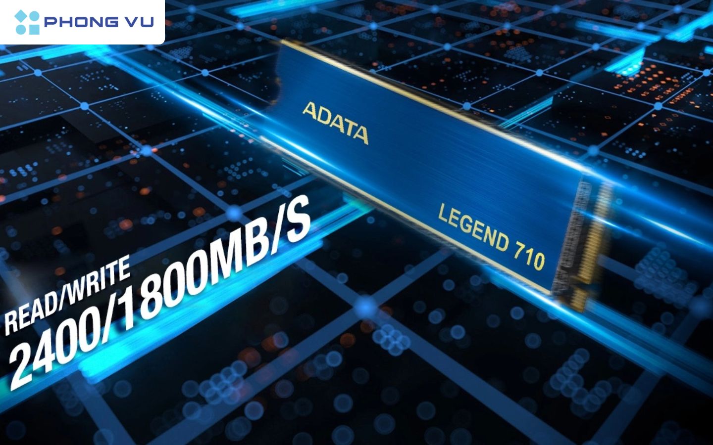 SSD ADATA 256Gb M.2 NVMe (ALEG-710-256GCS) (Xanh)