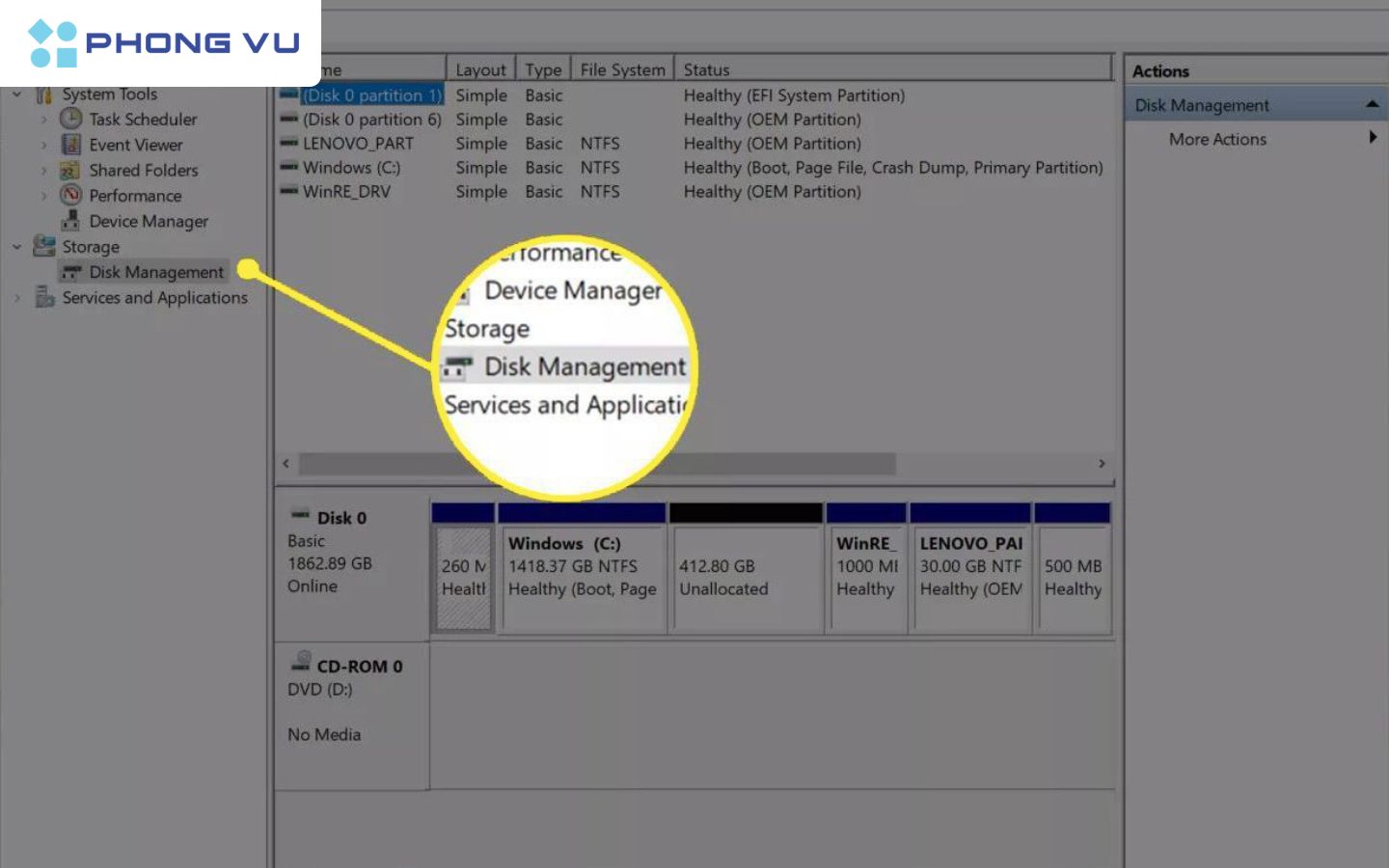 Định dạng và phân vùng ổ SSD