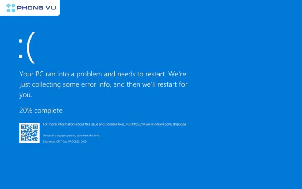 Giao diện BSOD mới: Bỏ màu xanh, giữ lại thông tin kỹ thuật