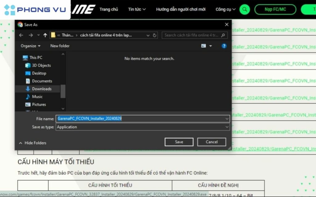 Chọn nơi lưu trữ file game sau khi tải về