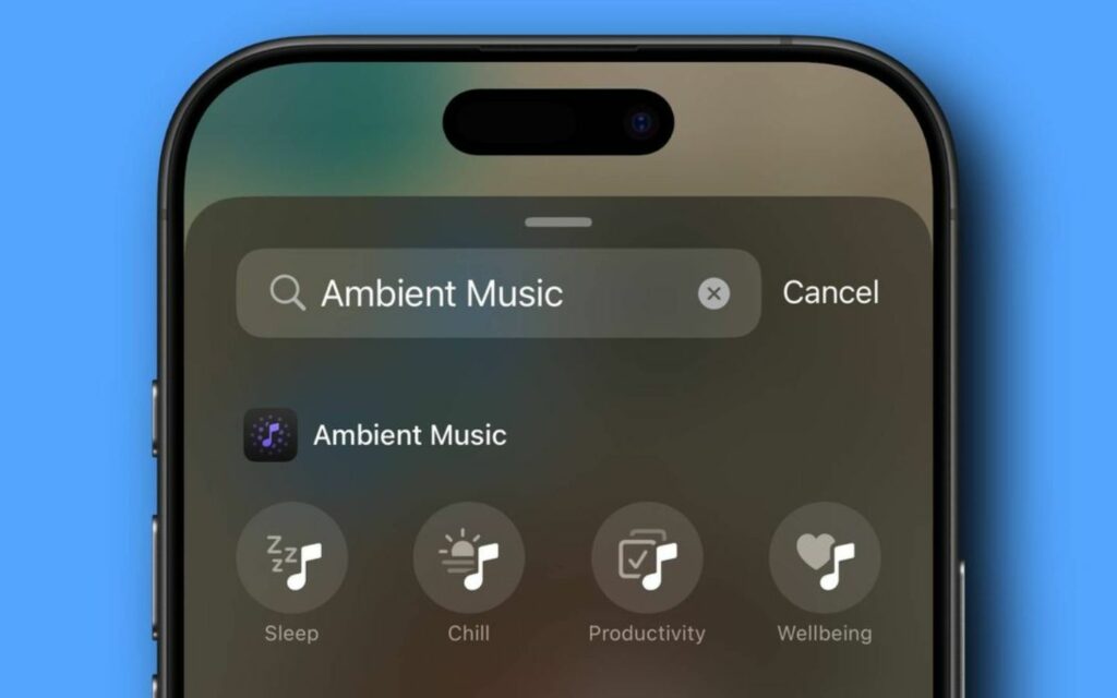 Tính năng Ambient Music