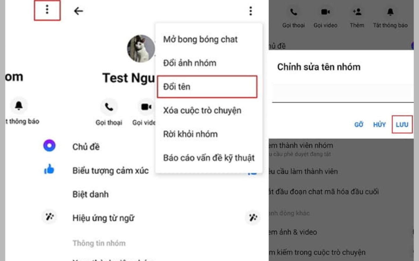 Tùy chỉnh thông tin nhóm theo nhu cầu (Nguồn: Internet)