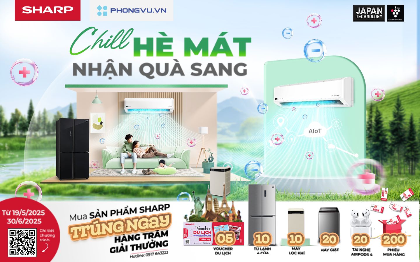 Hè Mát Quà Sang: Sắm Sharp, nhận thưởng cùng Phong Vũ 1 Chương trình ưu đãi hè cho người tiêu dùng