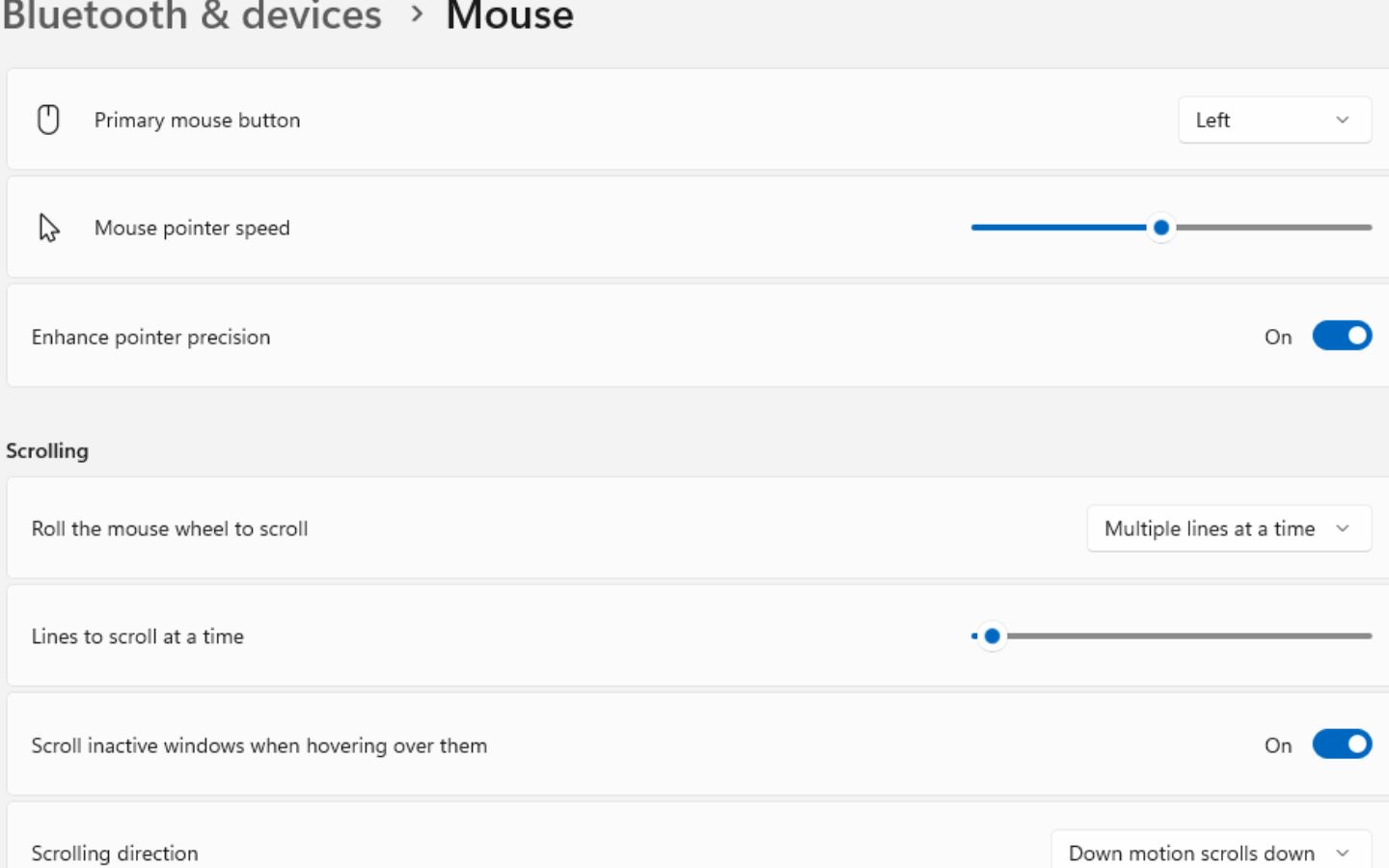 Điều chỉnh tốc độ của chuột theo hướng dẫn (Nguồn: Internet)