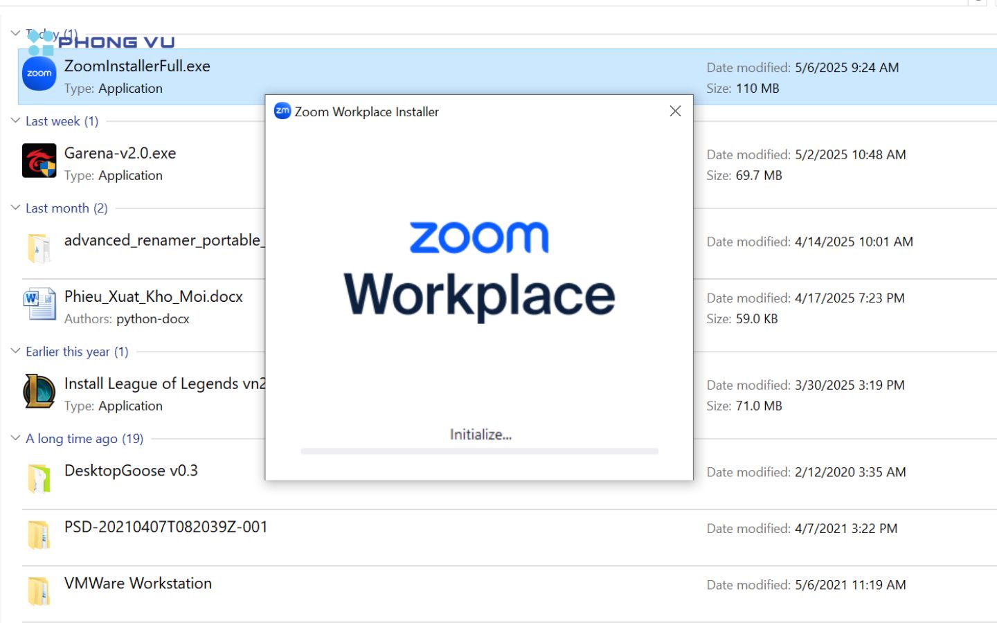 Tiến hành cài đặt