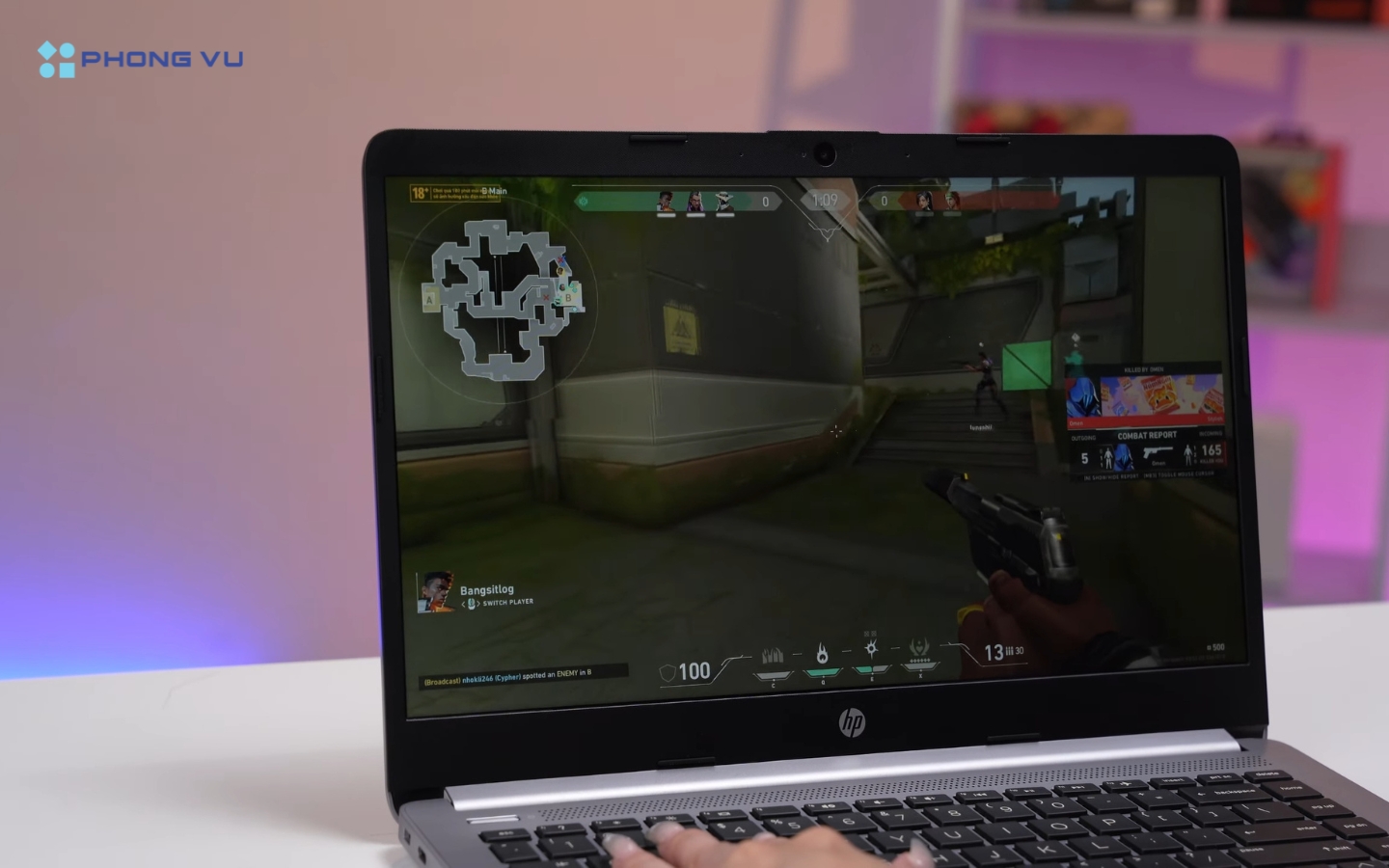 HP 240 G9 được trang bị pin 3-cell 41Wh, cho thời lượng sử dụng hơn 5 tiếng trong bài test chuẩn