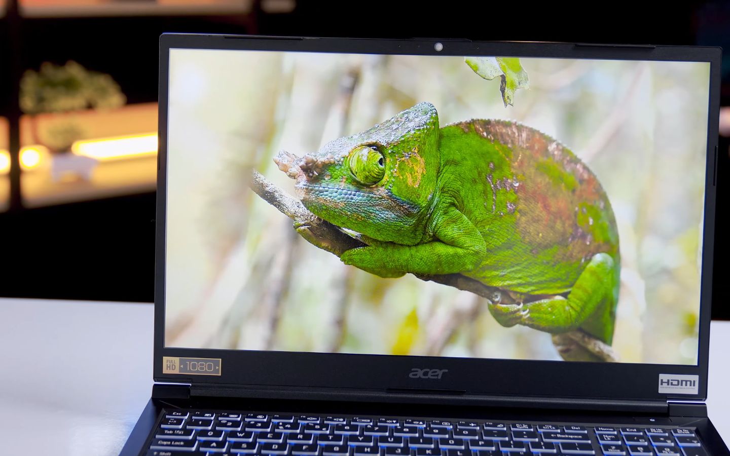 Máy có kích thước 15.6 inch, tấm nền IPS, độ phân giải Full HD (1920x1080), tần số quét 144Hz, độ sáng 250 nits, độ phủ màu 65% sRGB