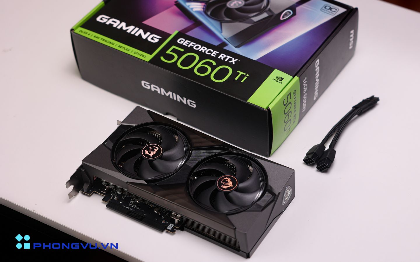 Đánh giá card đồ họa MSI RTX 5060 Ti 16G GAMING OC 1 MSI RTX 5060 Ti 16G GAMING OC đã gây ấn tượng với vẻ ngoài đậm chất gaming,