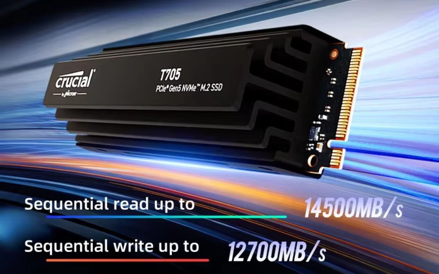Sản phầm SSD T705 của Crucial