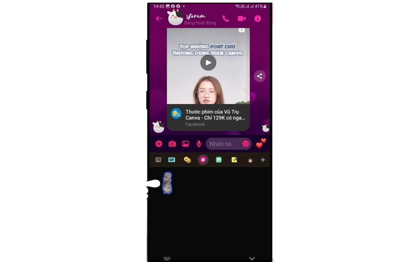 Hướng dẫn tạo sticker từ ảnh trên điện thoại Android, iPhone 3 Lưu và chia sẻ sticker tạo từ ảnh