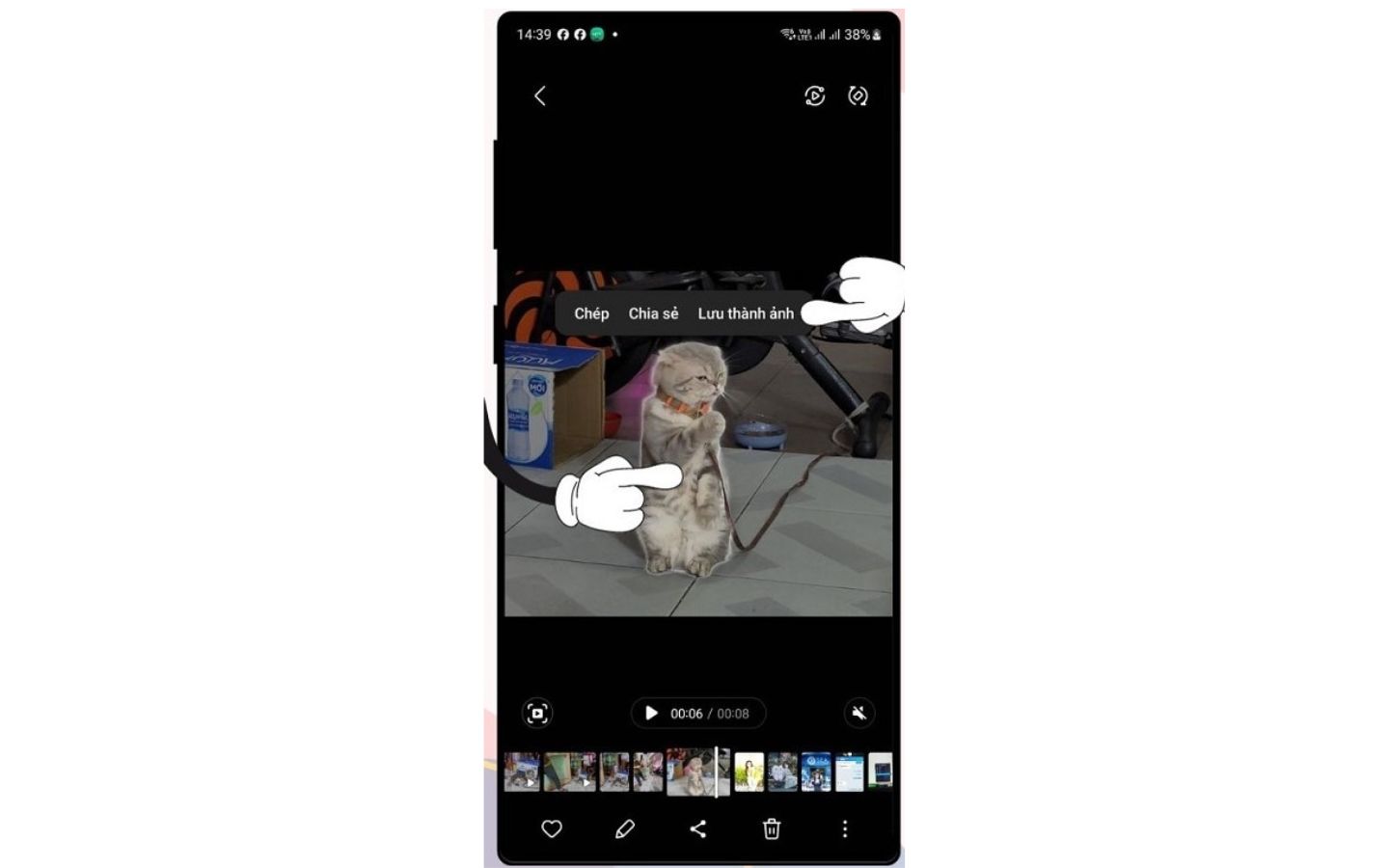 Hướng dẫn tạo sticker từ ảnh trên điện thoại Android, iPhone 1 Tách đối tượng ra khỏi nền ảnh đã chọn để tạo sticker từ ảnh