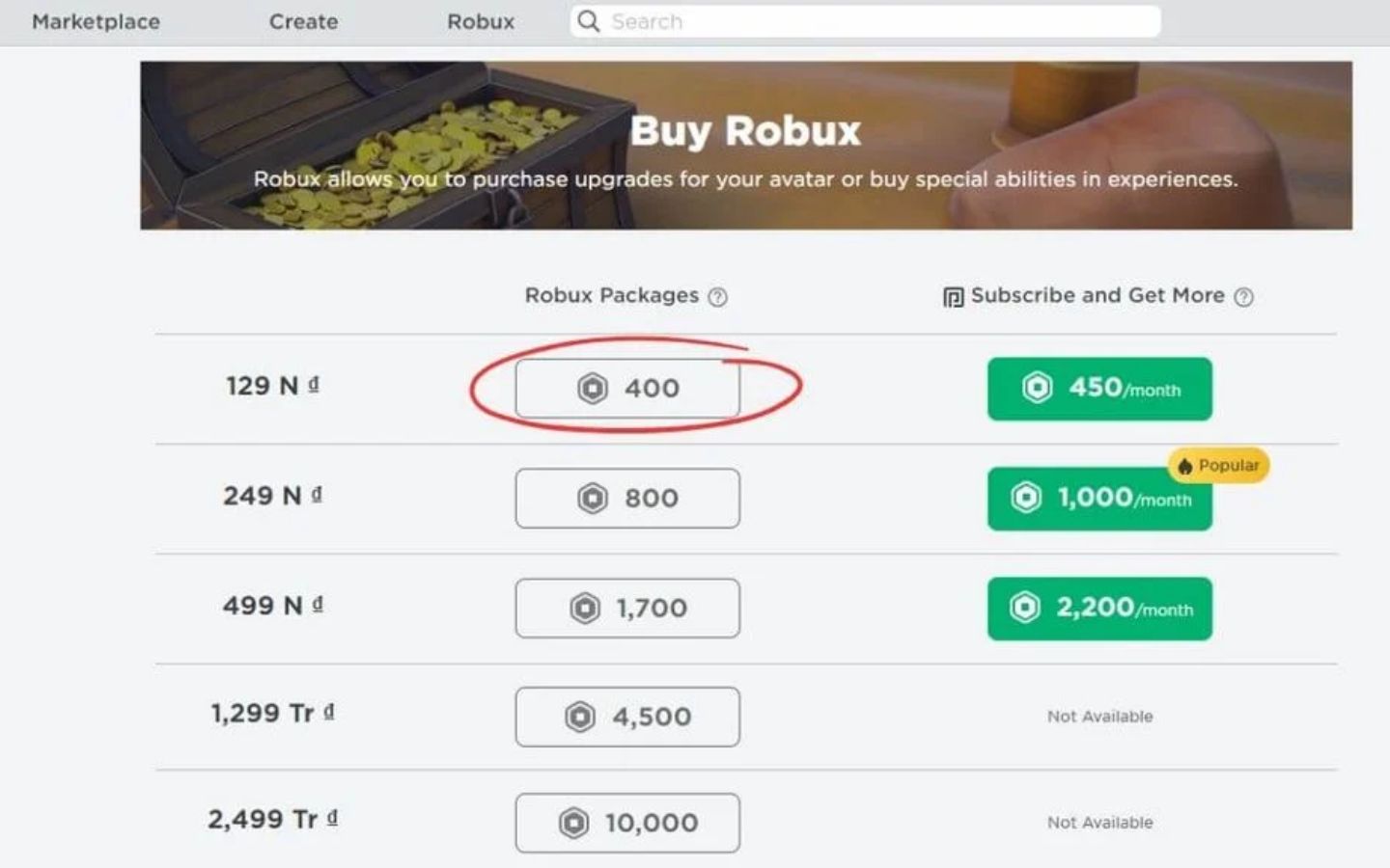 nạp Robux bằng thẻ tín dụng