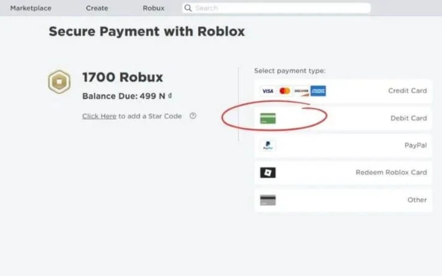 hướng dẫn chi tiết cách nạp Robux bằng thẻ ghi nợ