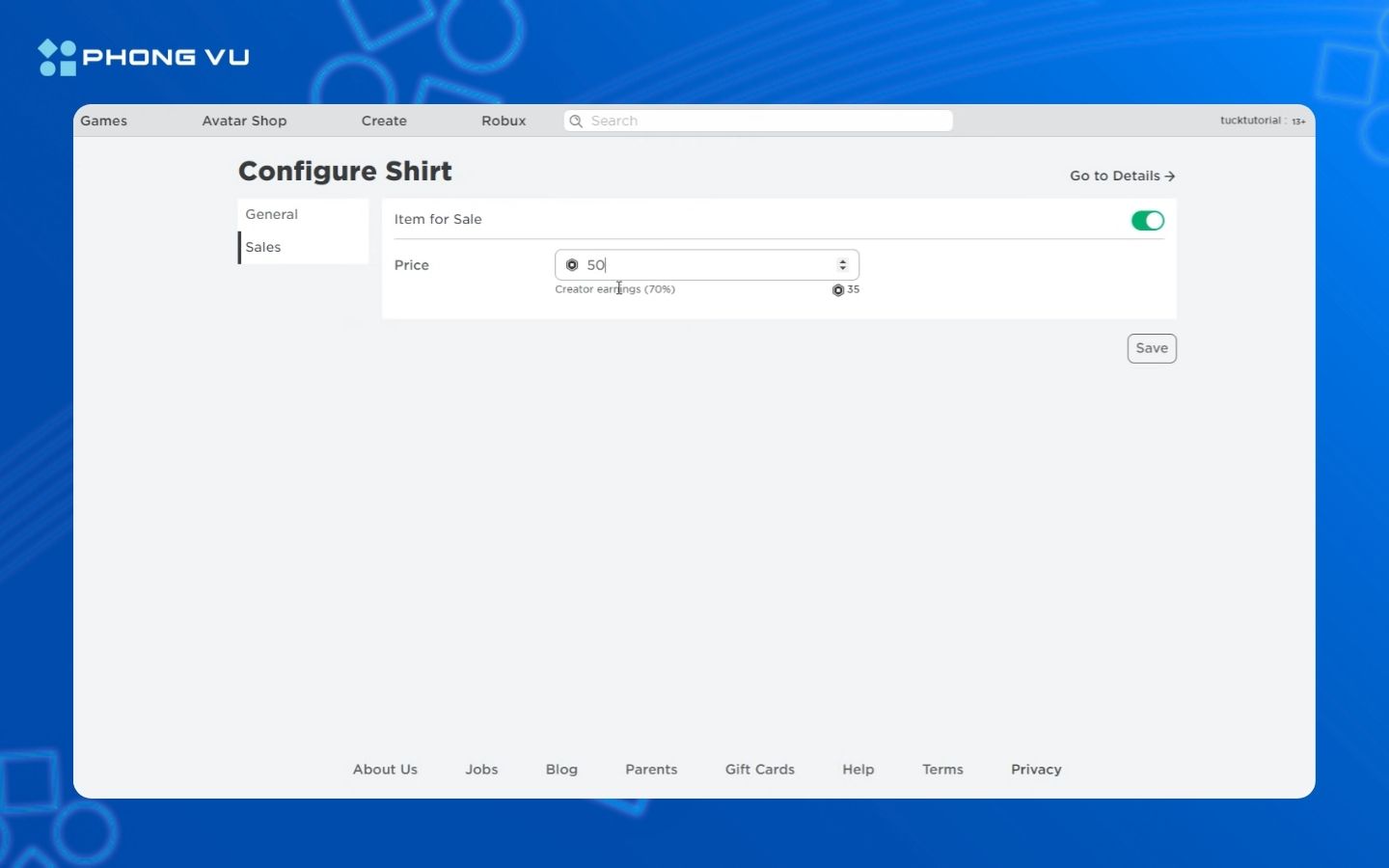 hướng dẫn cách gửi Robux cho người khác