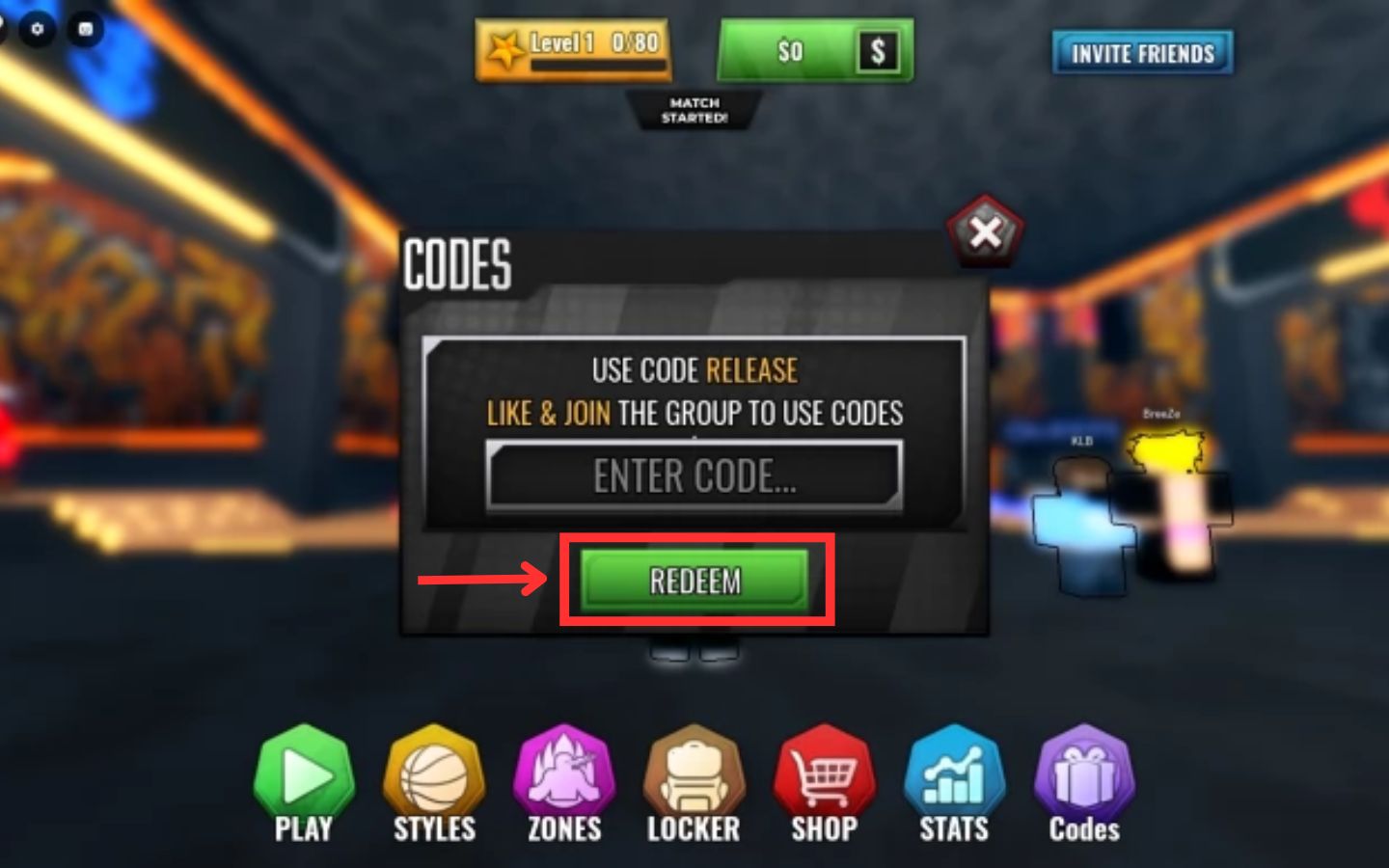 Full code Basketball Zero tháng 11/2025 mới nhất và cách nhập 6 code basketball zero 6