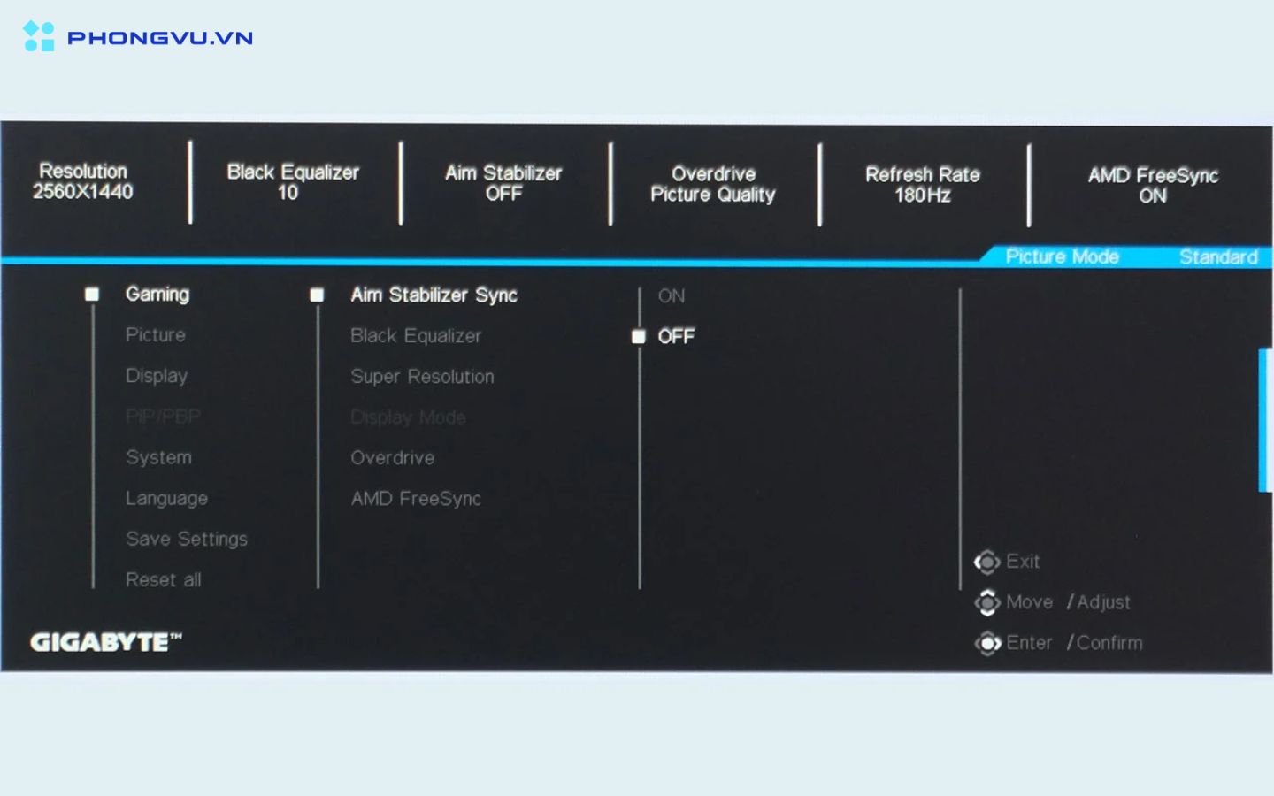 danh gia man hinh gaming gigabyte m27qa 7