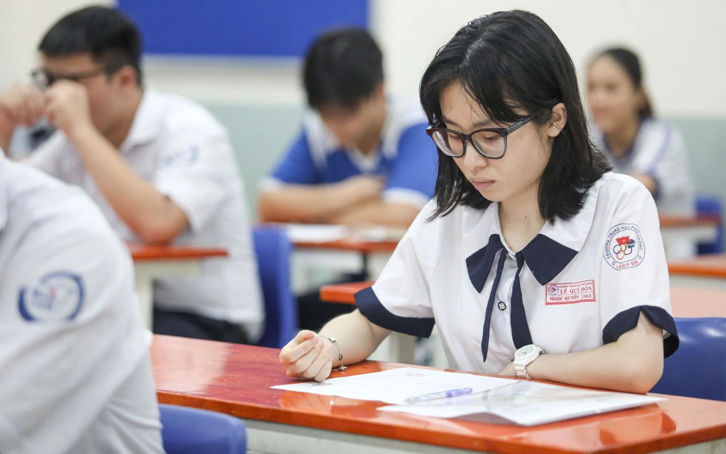 Thí sinh trong kỳ thi THPT Quốc gia 2025