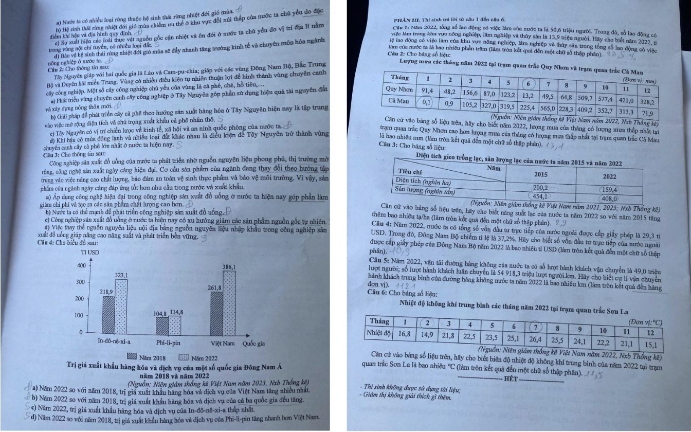 Đề thi môn Địa lý THPT 2025 mã 0934 trang 3 - 4