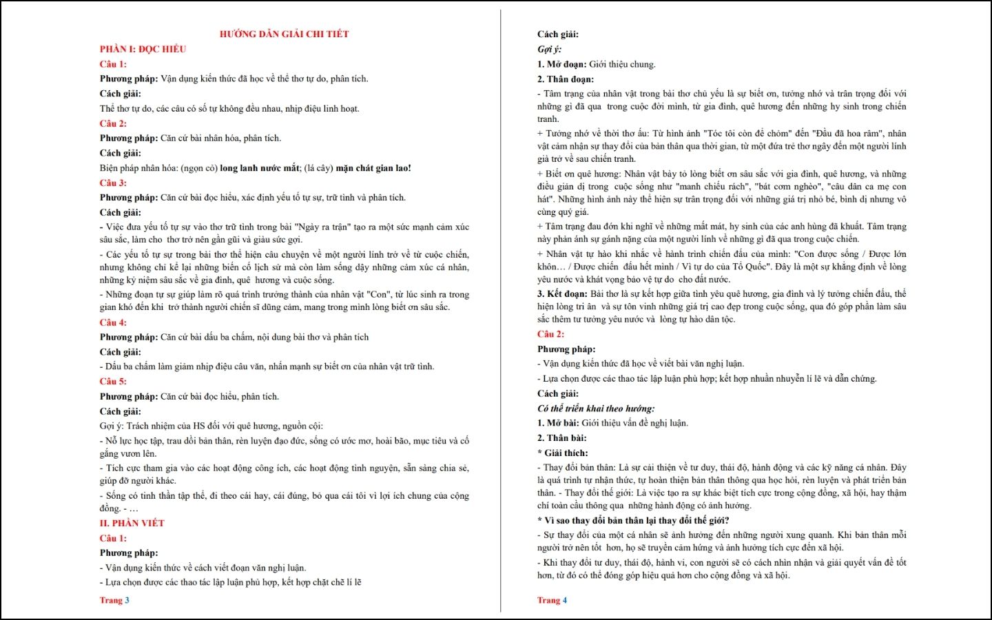 Đề thi thử THPT năm 2025 môn Ngữ văn - Sở GD&ĐT Phú Thọ - Trang 3-4
