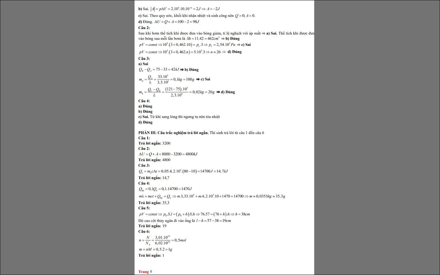 Đề thi thử THPT 2025 môn Vật lý - Sở GD&ĐT Yên Bái - Trang 5