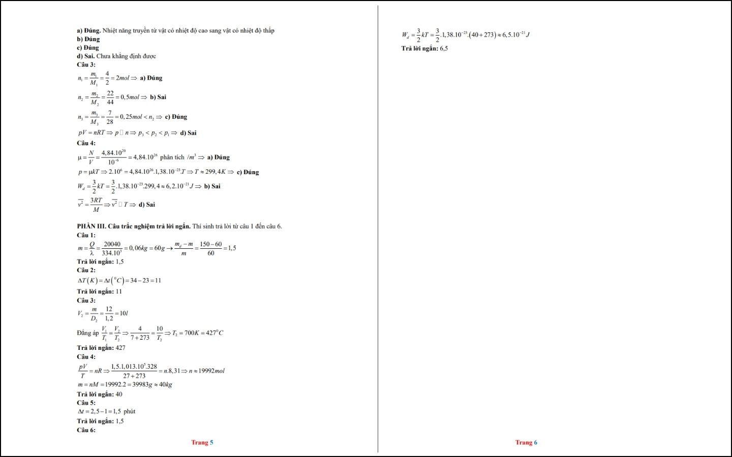 Đề thi thử THPT 2025 môn Vật lý - Sở GD&ĐT Bình Dương - Trang 5-6