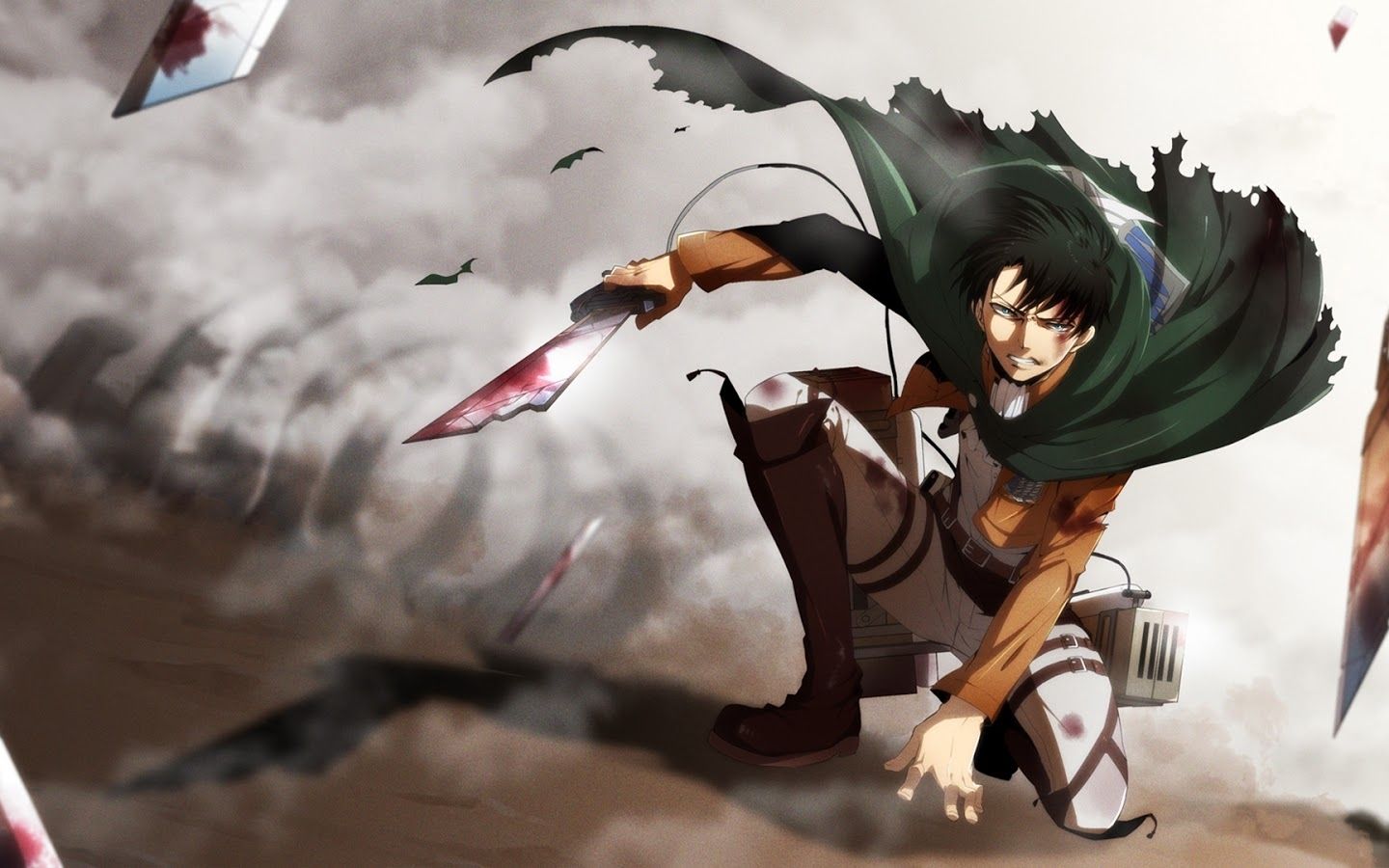 Levi vừa quyết liệt xử lý đám titan hung tợn