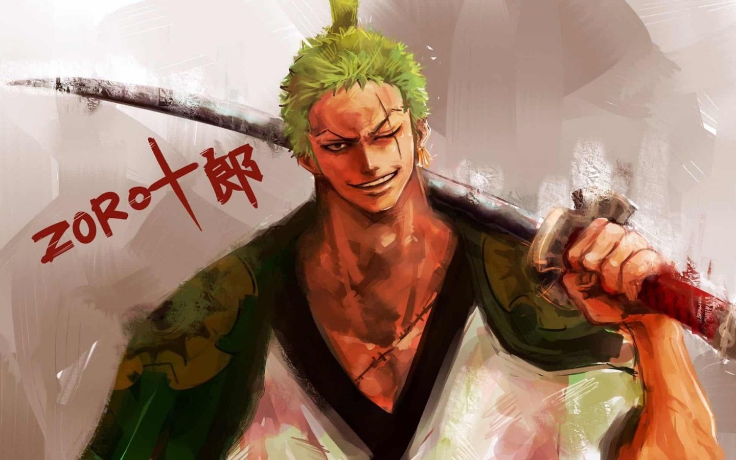 Zoro cùng thanh đại bảo kiếm của mình