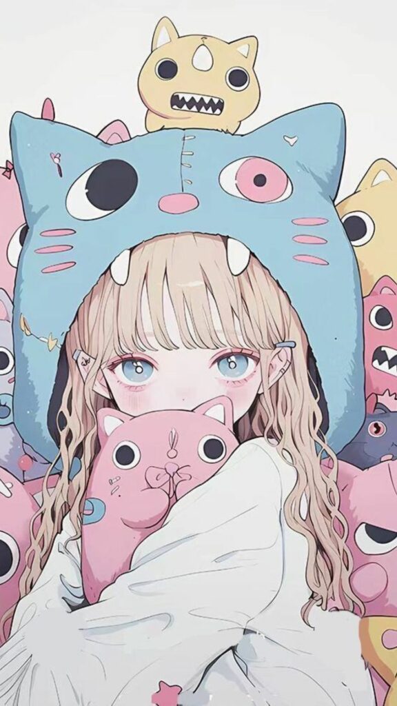 Hình nền nhân vật anime dễ thương và ngọt ngào