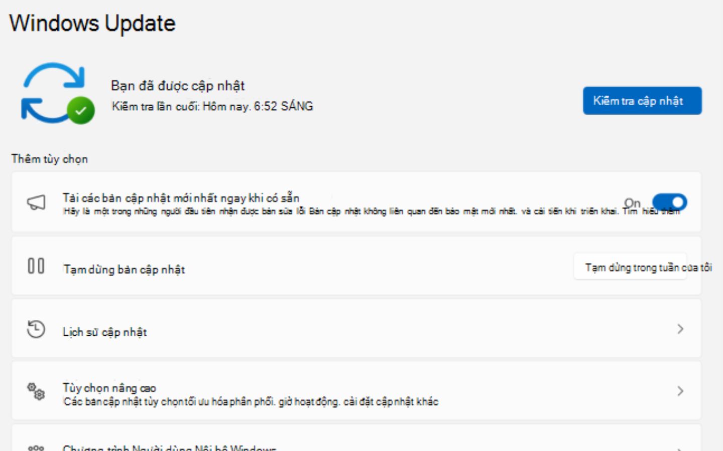 Cập nhật Chrome/Firefox/Edge qua menu Cài đặt > Giới thiệu